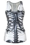 Skeleton Print Tank Top